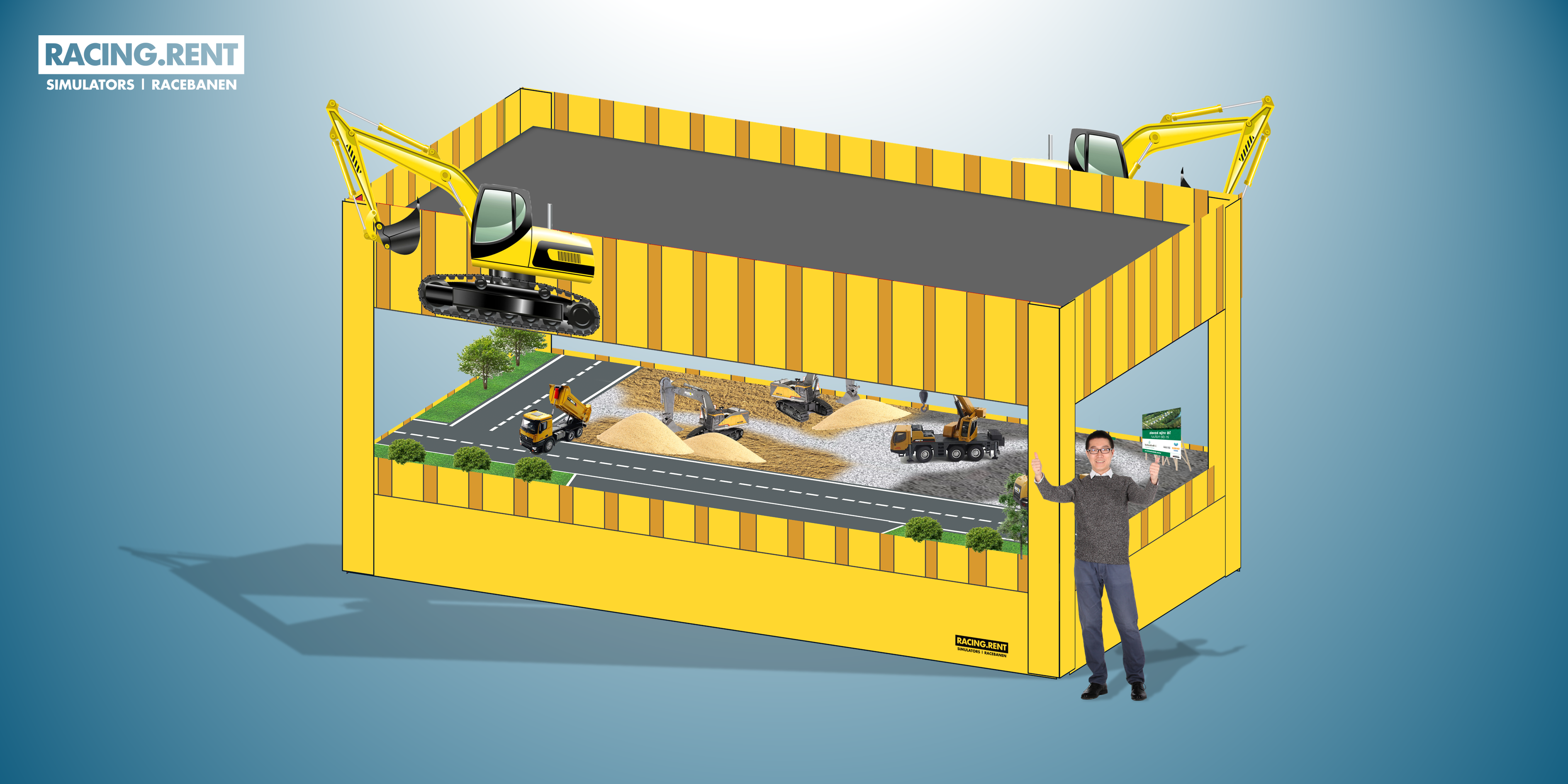 RC bouwplaats voor buiten